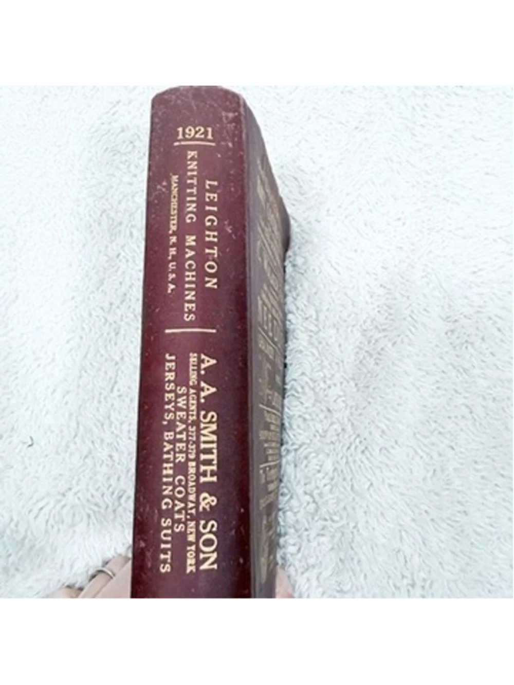 Vintage 1921 Davisons Knit Goods Trade Directory Torrington Needles Pocket Book